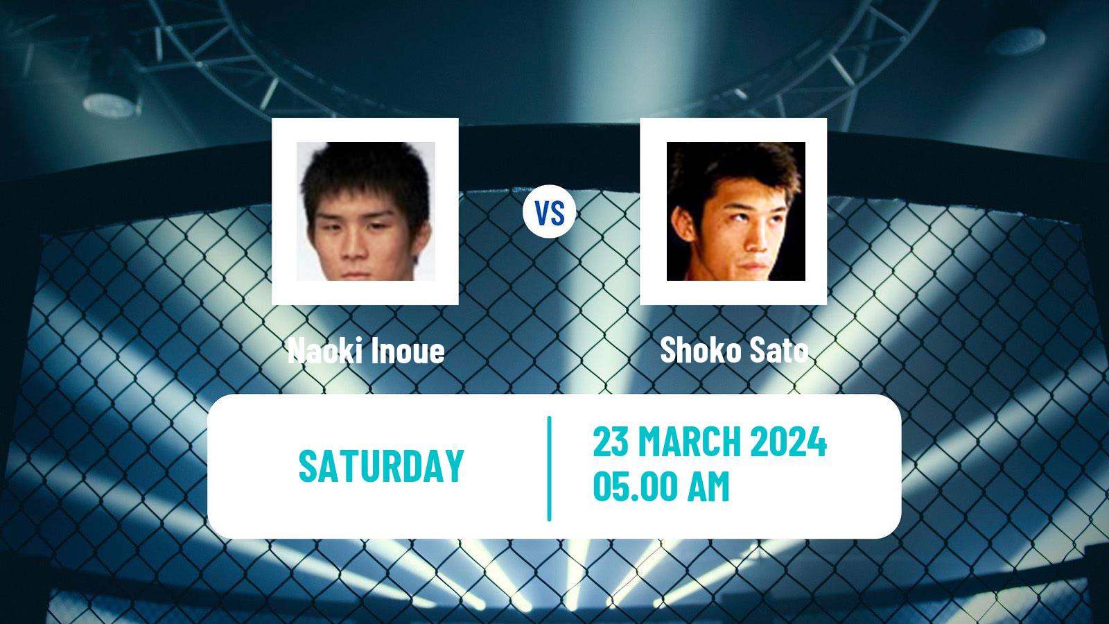MMA Bantamweight Rizin Men Naoki Inoue - Shoko Sato