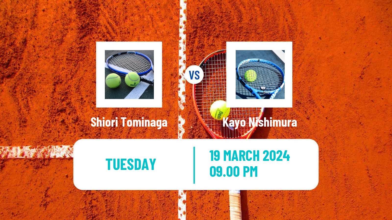 Tennis ITF W15 Hinode Women Shiori Tominaga - Kayo Nishimura