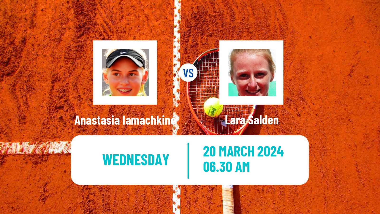 Tennis ITF W15 Sabadell Women Anastasia Iamachkine - Lara Salden