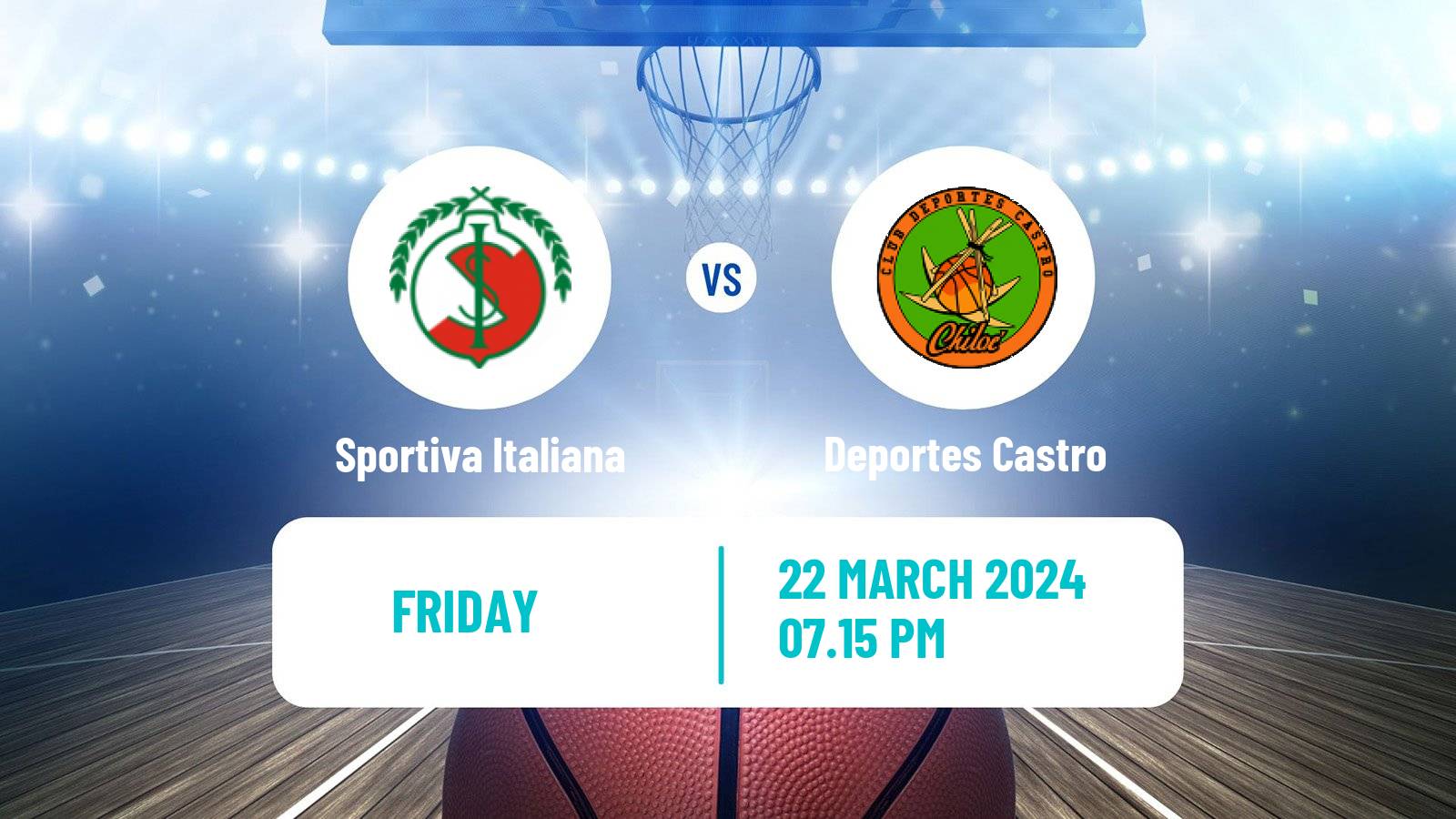 Basketball Chilean LNB Sportiva Italiana - Deportes Castro