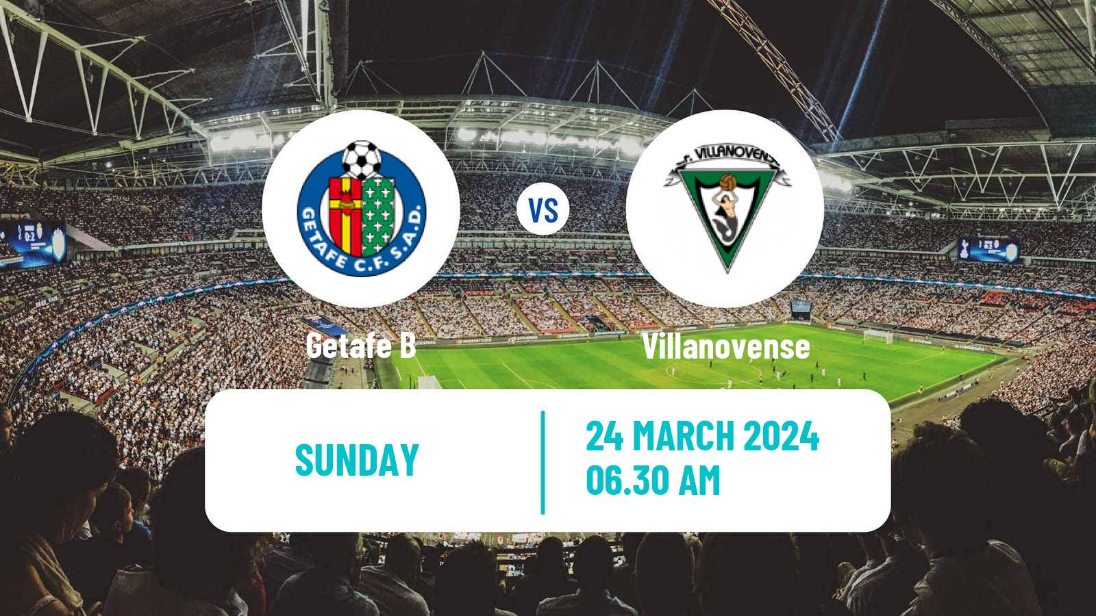 Soccer Spanish Segunda RFEF - Group 5 Getafe B - Villanovense