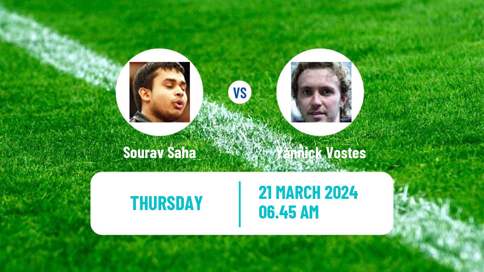 Table tennis Tt Star Series Men Sourav Saha - Yannick Vostes