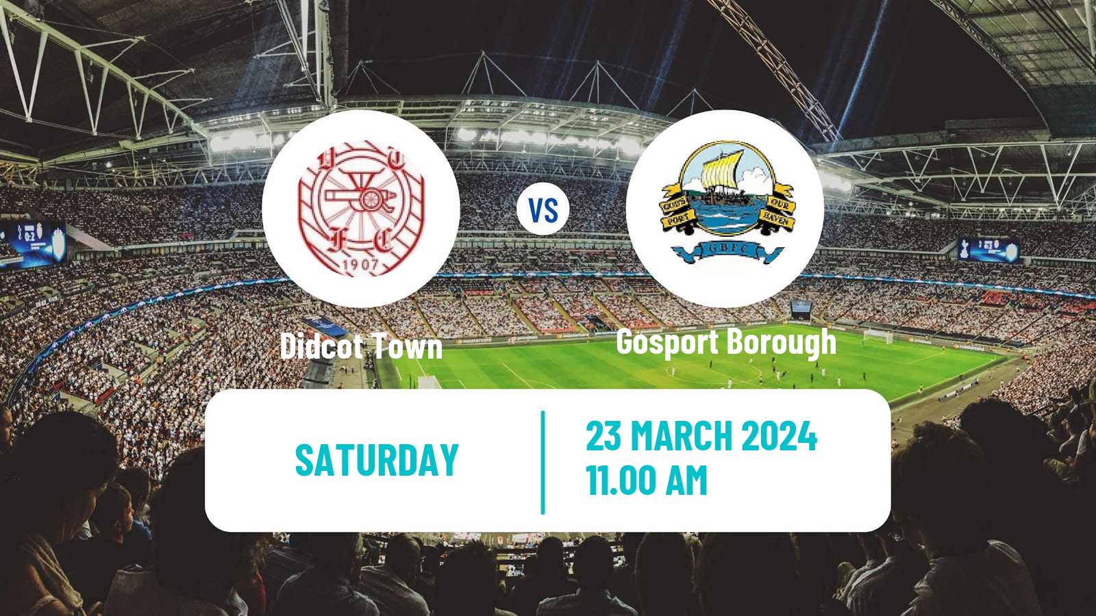 Soccer English Southern League South Division Didcot Town - Gosport Borough