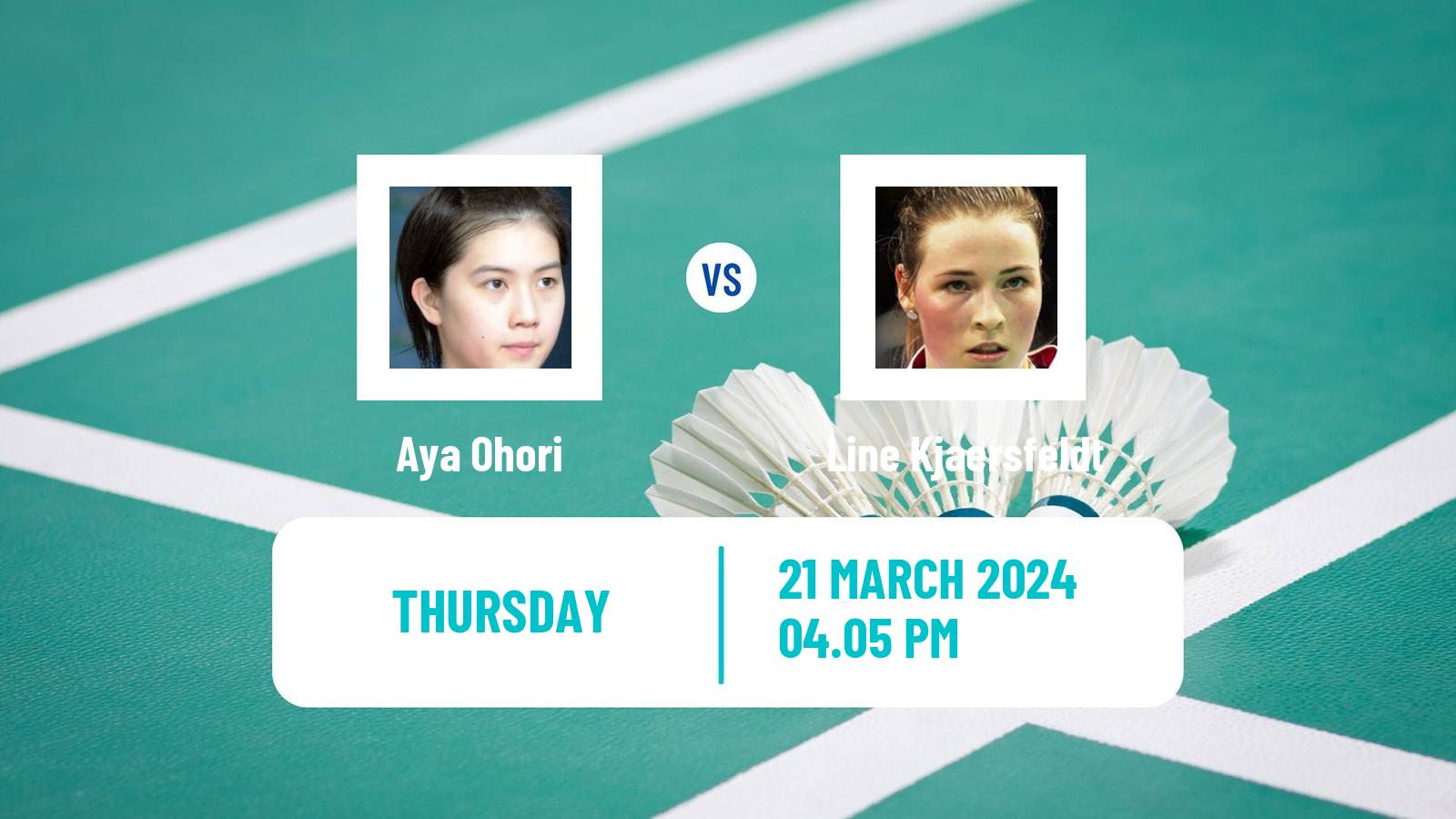 Badminton BWF World Tour Swiss Open Women Aya Ohori - Line Kjaersfeldt