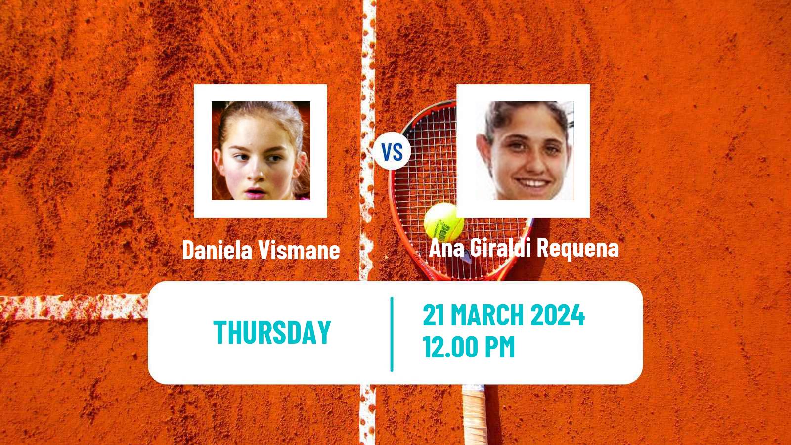 Tennis ITF W15 Sabadell Women Daniela Vismane - Ana Giraldi Requena