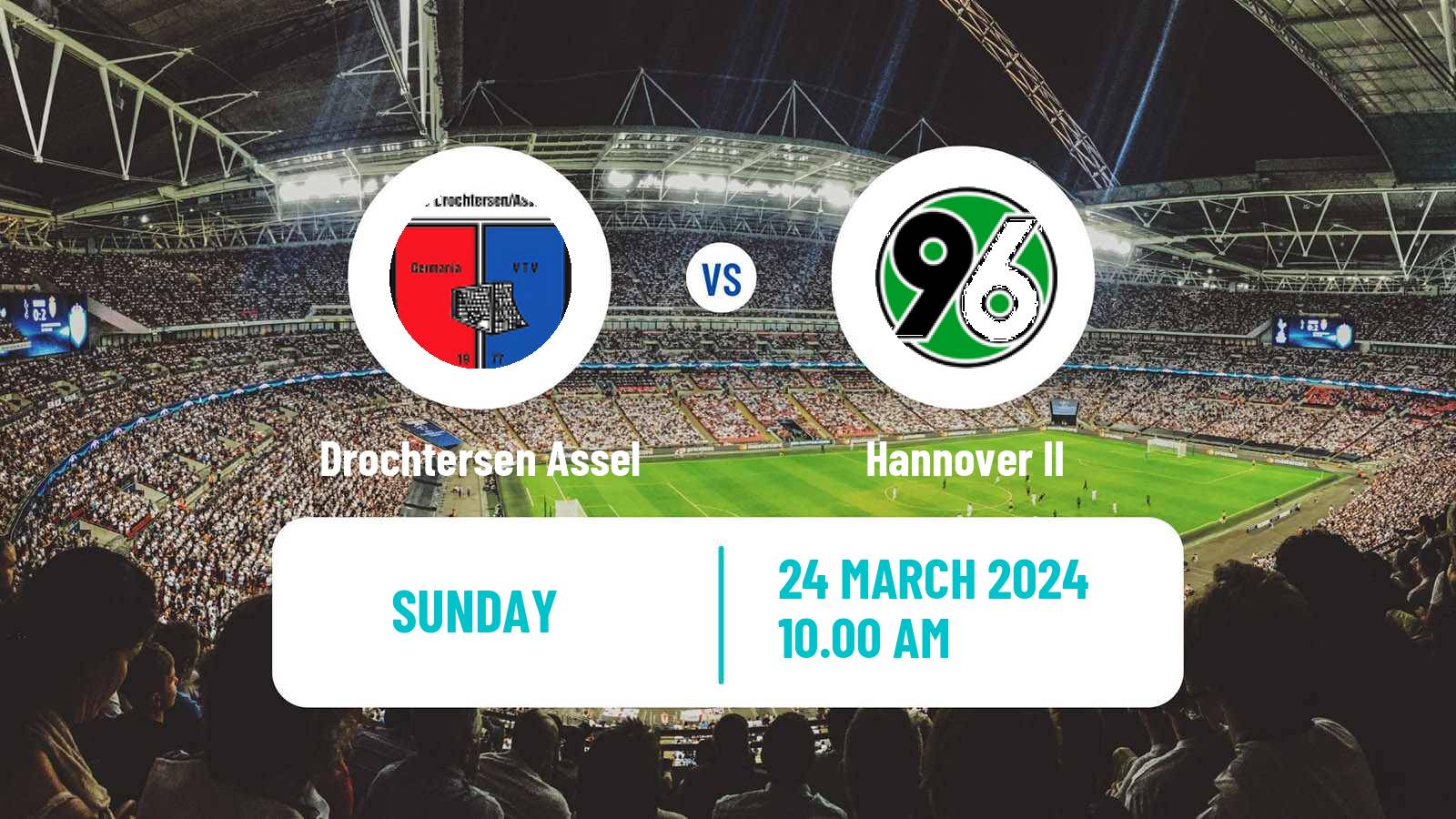 Soccer German Regionalliga North Drochtersen Assel - Hannover II