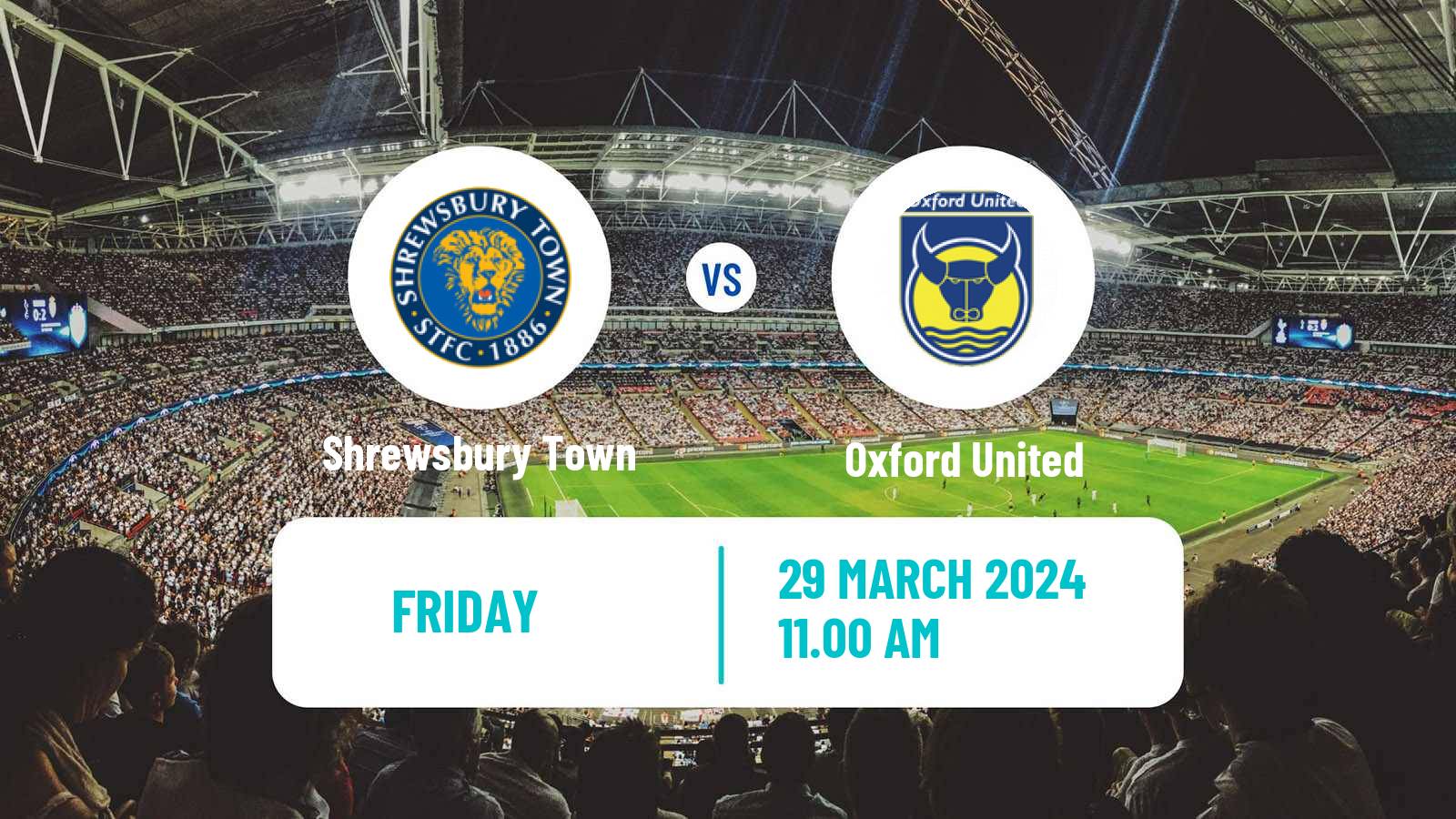 Soccer English League One Shrewsbury Town - Oxford United