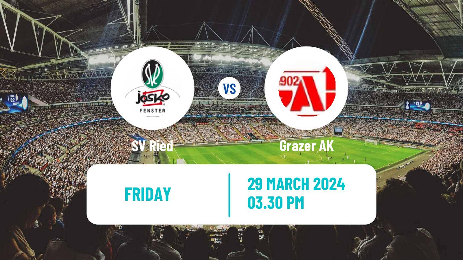 Soccer Austrian 2 Liga Ried - Grazer AK