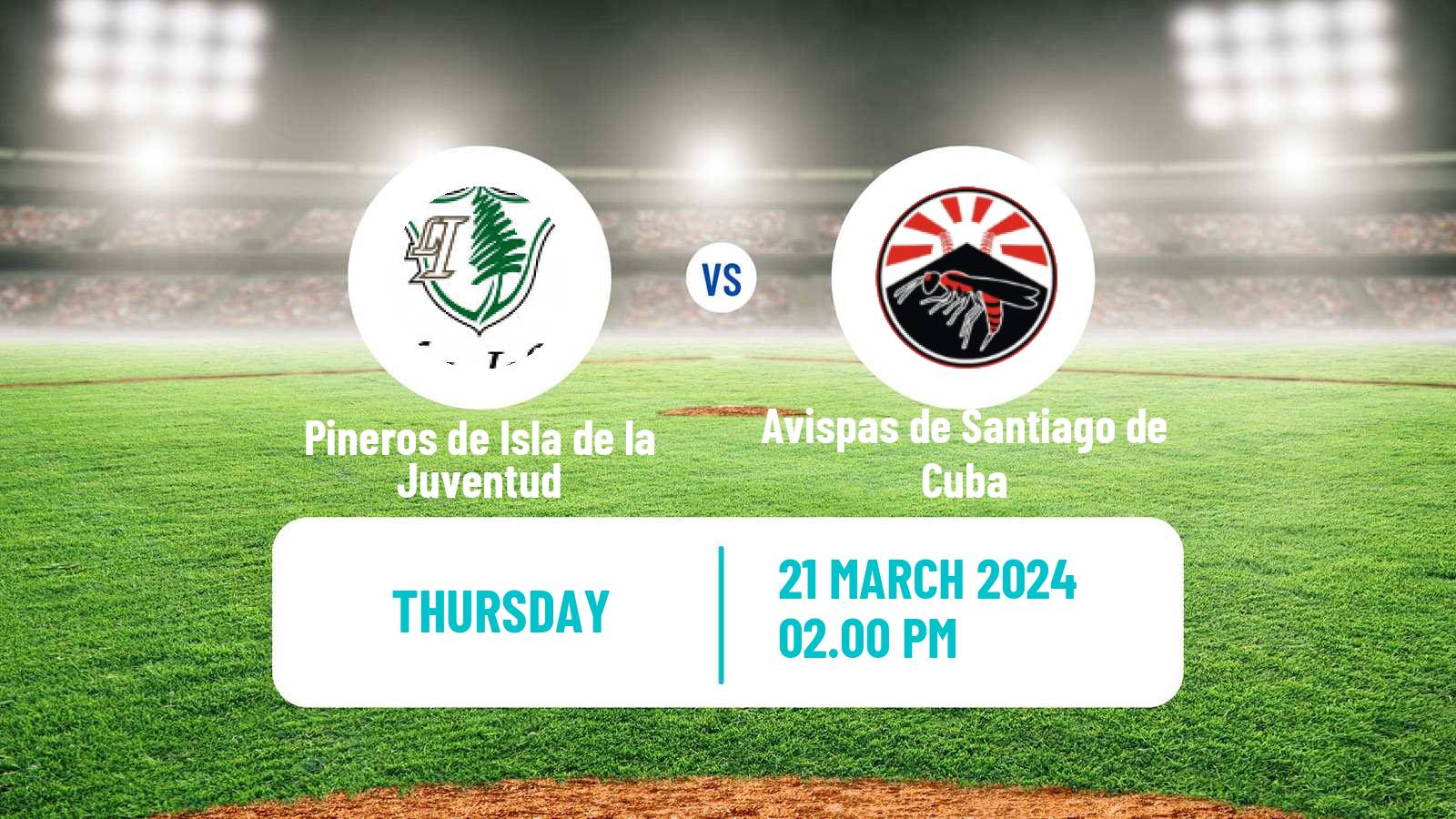 Baseball Cuba Serie Nacional Baseball Pineros de Isla de la Juventud - Avispas de Santiago de Cuba