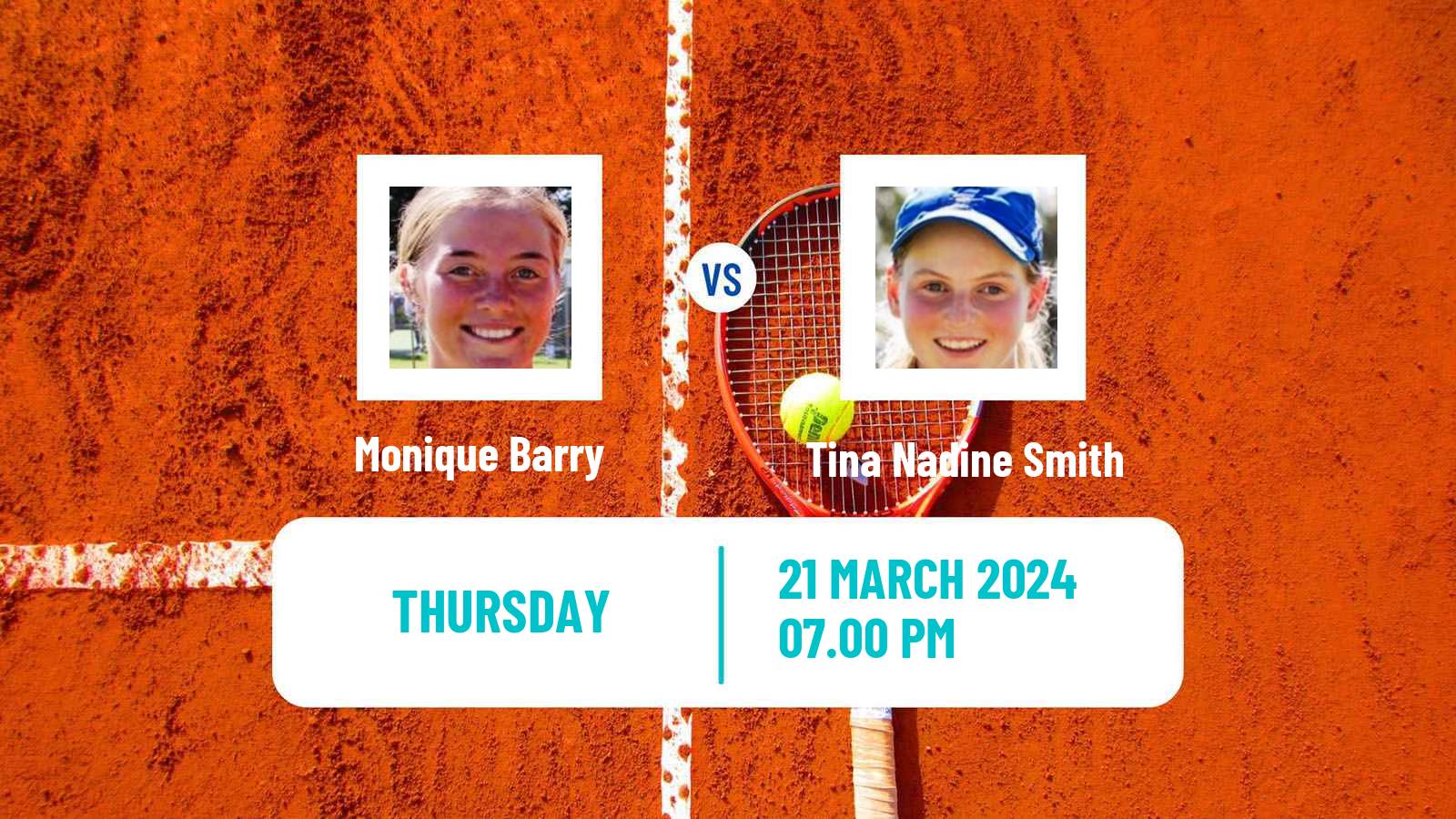 Tennis ITF W35 Swan Hill Women Monique Barry - Tina Nadine Smith