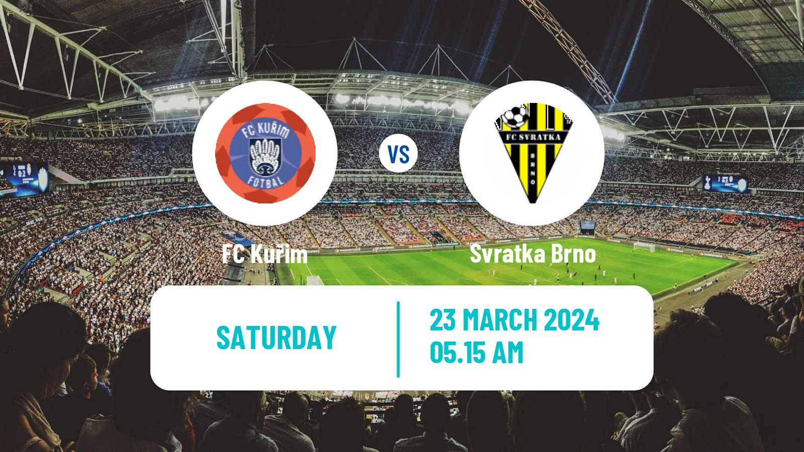 Soccer Czech Jihomoravsky KP Kuřim - Svratka Brno