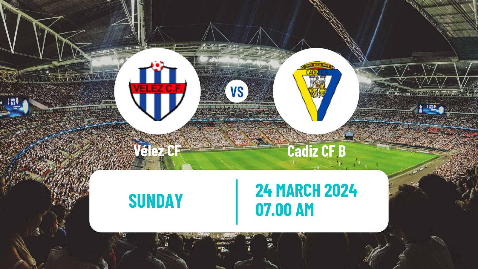 Soccer Spanish Segunda RFEF - Group 4 Vélez - Cadiz CF B