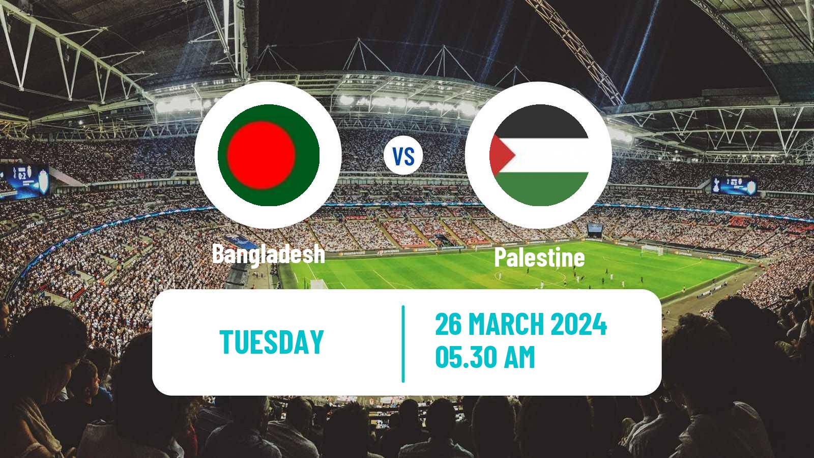 Soccer FIFA World Cup Bangladesh - Palestine