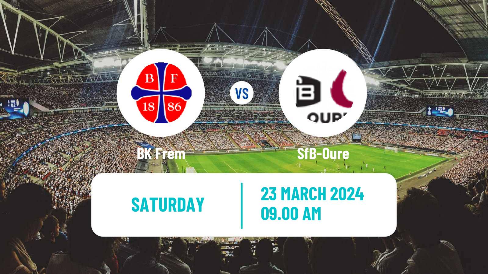Soccer Danish 3 Division BK Frem - SfB-Oure