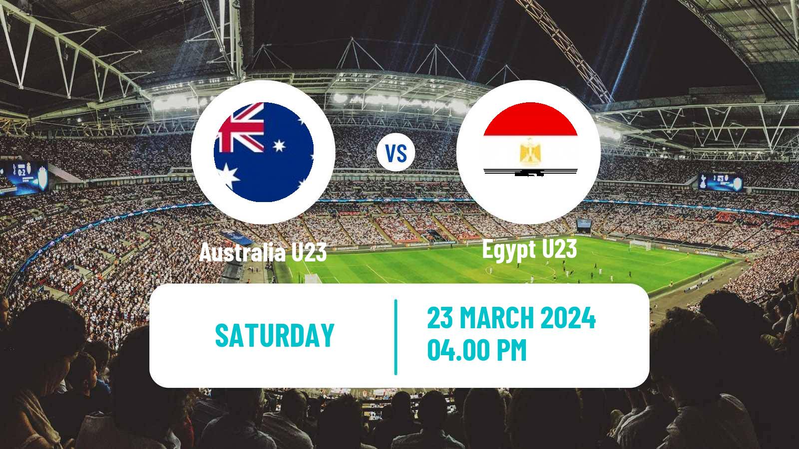 Soccer WAFF Championship U23 Australia U23 - Egypt U23