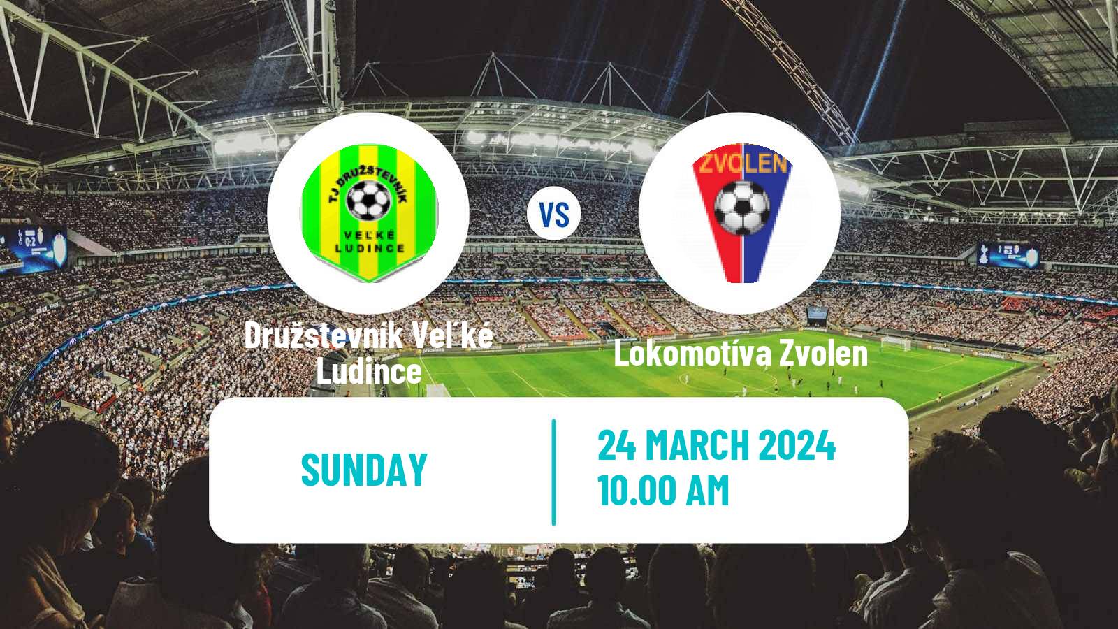 Soccer Slovak 3 Liga West Družstevník Veľké Ludince - Zvolen