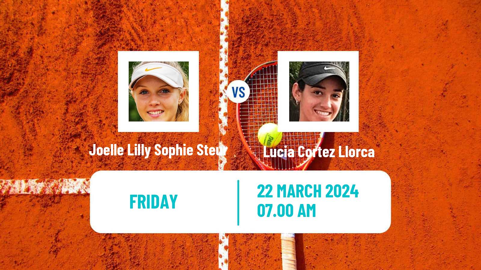 Tennis ITF W15 Sabadell Women Joelle Lilly Sophie Steur - Lucia Cortez Llorca