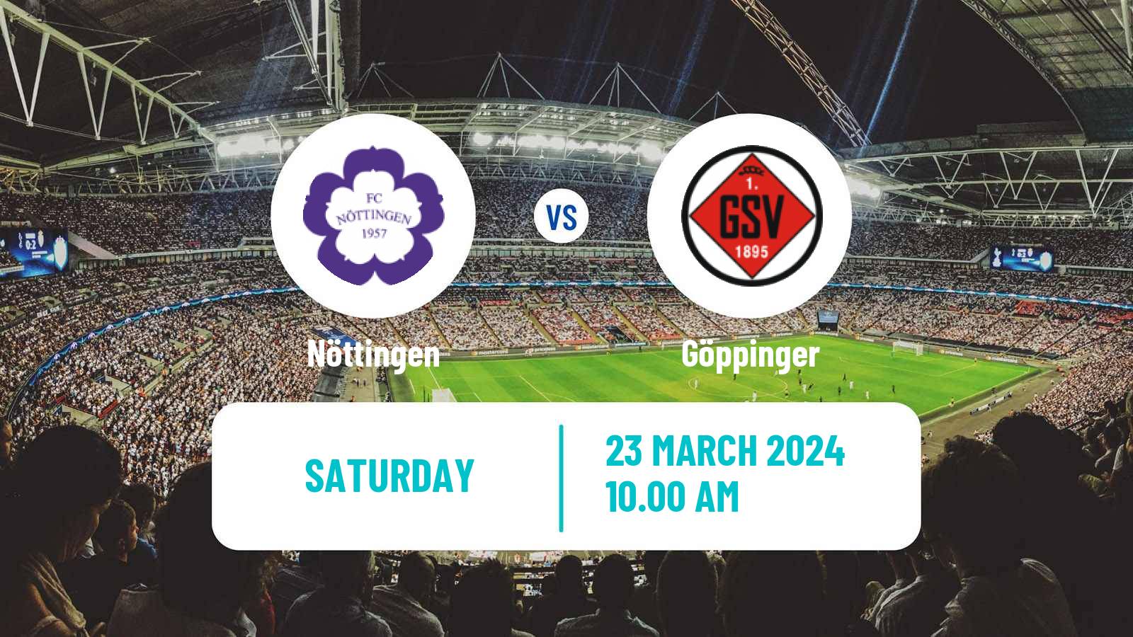 Soccer German Oberliga Baden-Württemberg Nöttingen - Göppinger