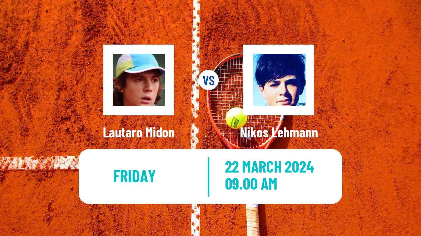 Tennis ITF M15 Punta Del Este 2 Men Lautaro Midon - Nikos Lehmann