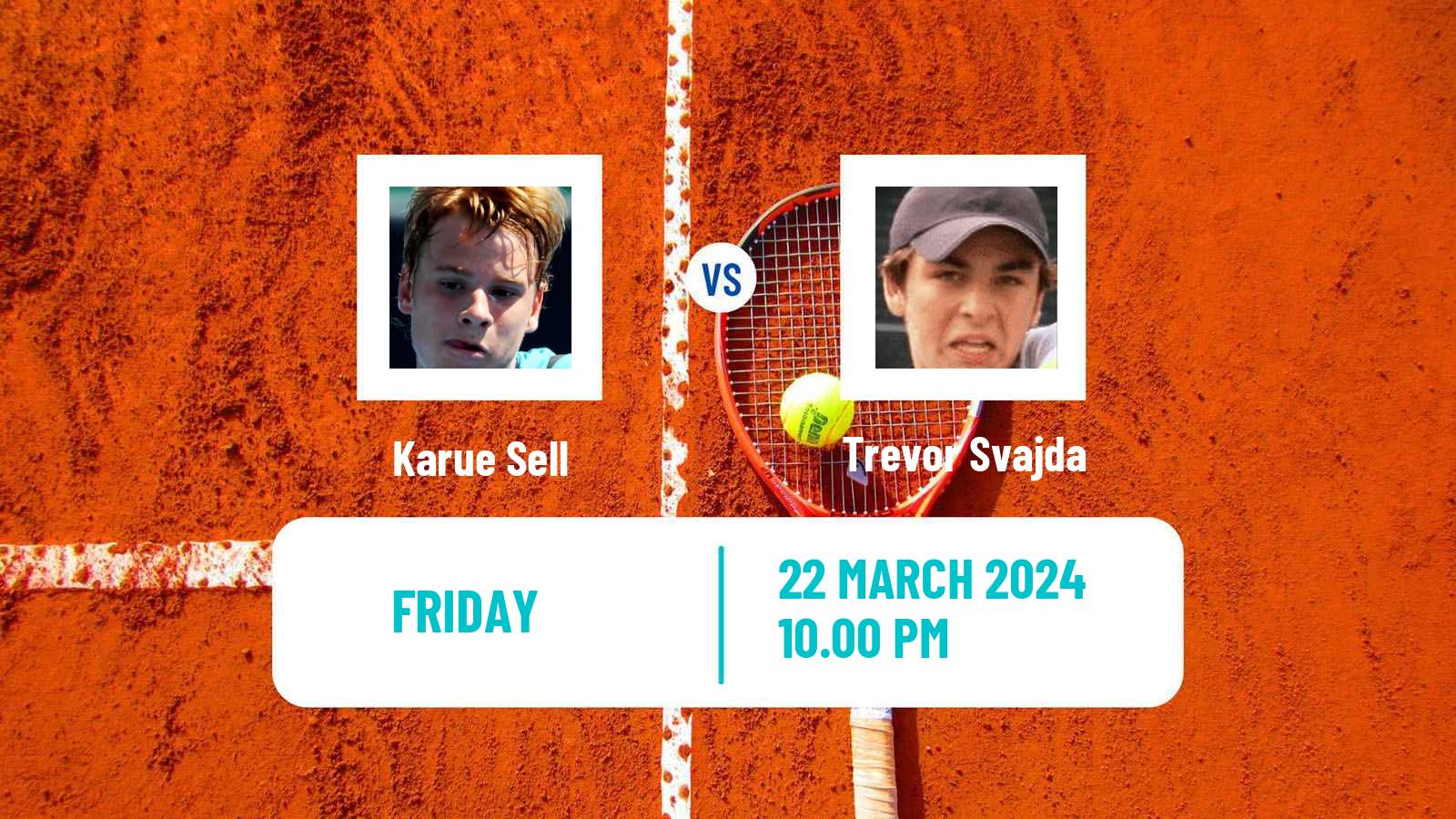 Tennis ITF M25 Calabasas Ca Men Karue Sell - Trevor Svajda