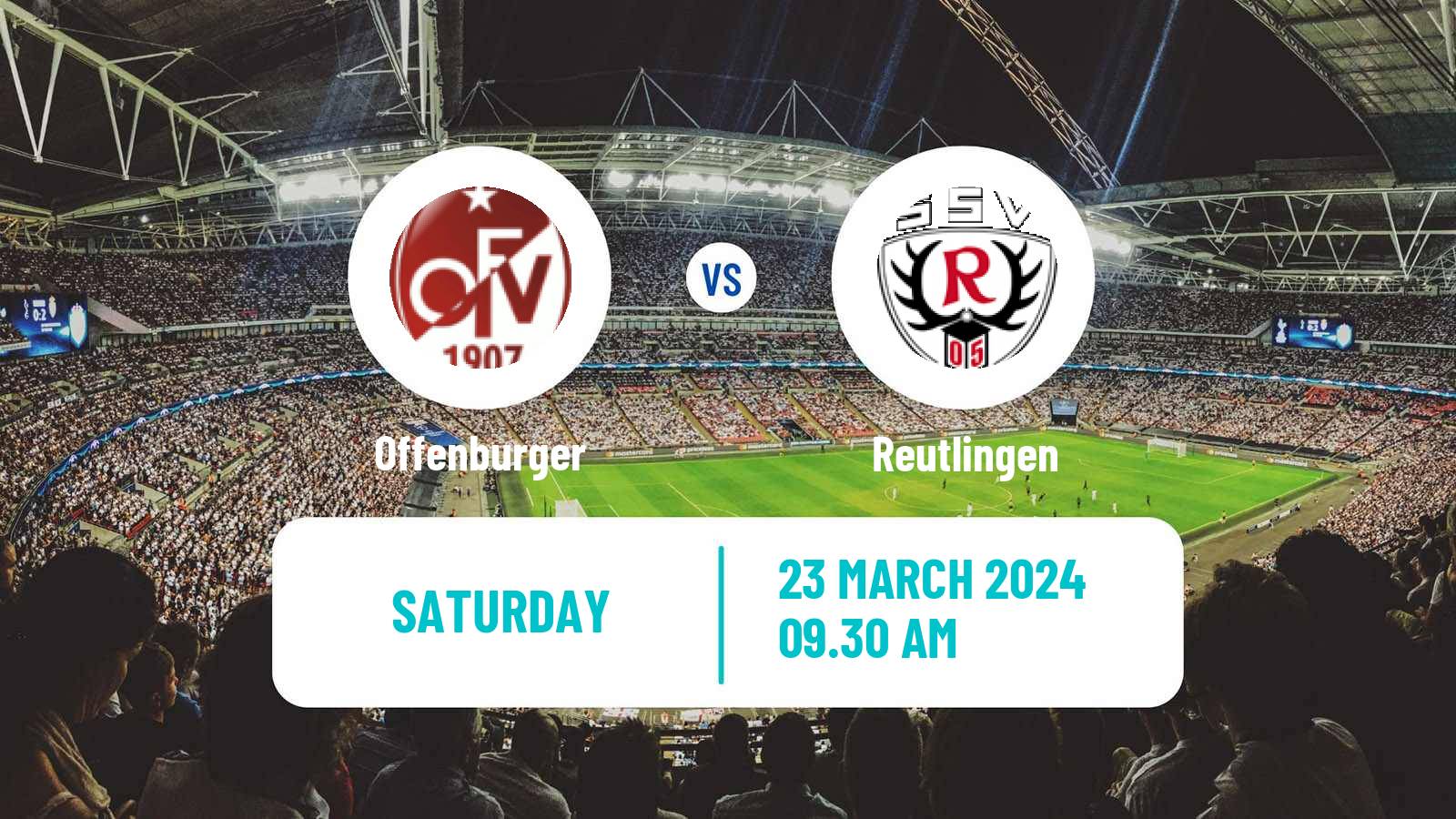 Soccer German Oberliga Baden-Württemberg Offenburger - Reutlingen