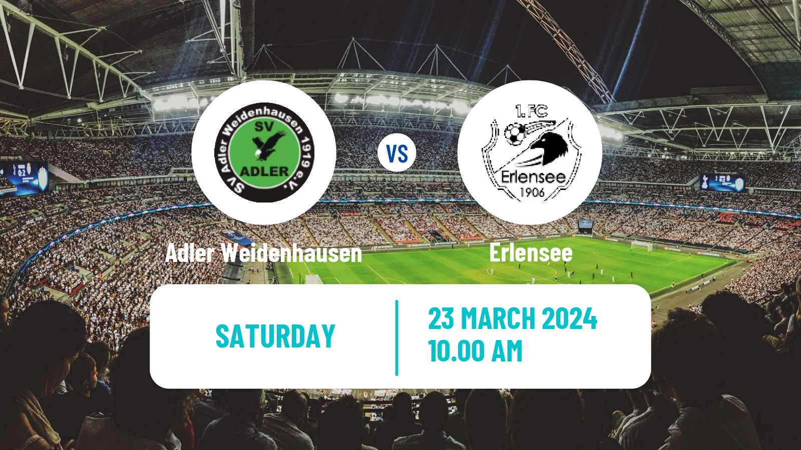 Soccer German Oberliga Hessen Adler Weidenhausen - Erlensee