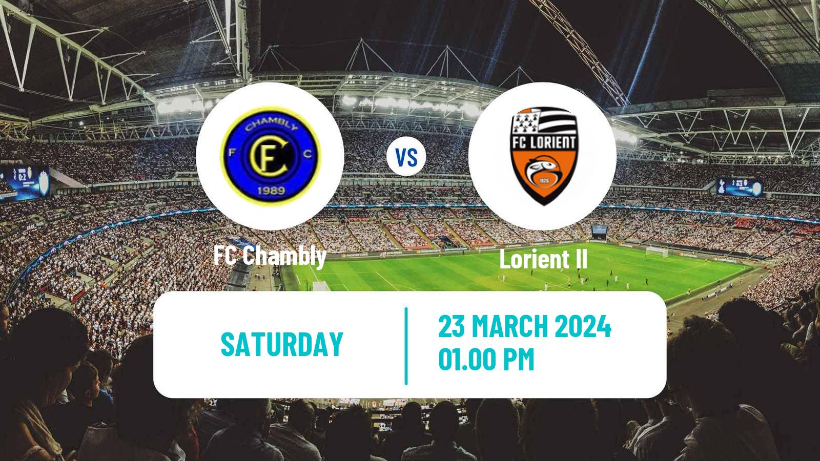 Soccer French National 2 - Group C Chambly - Lorient II