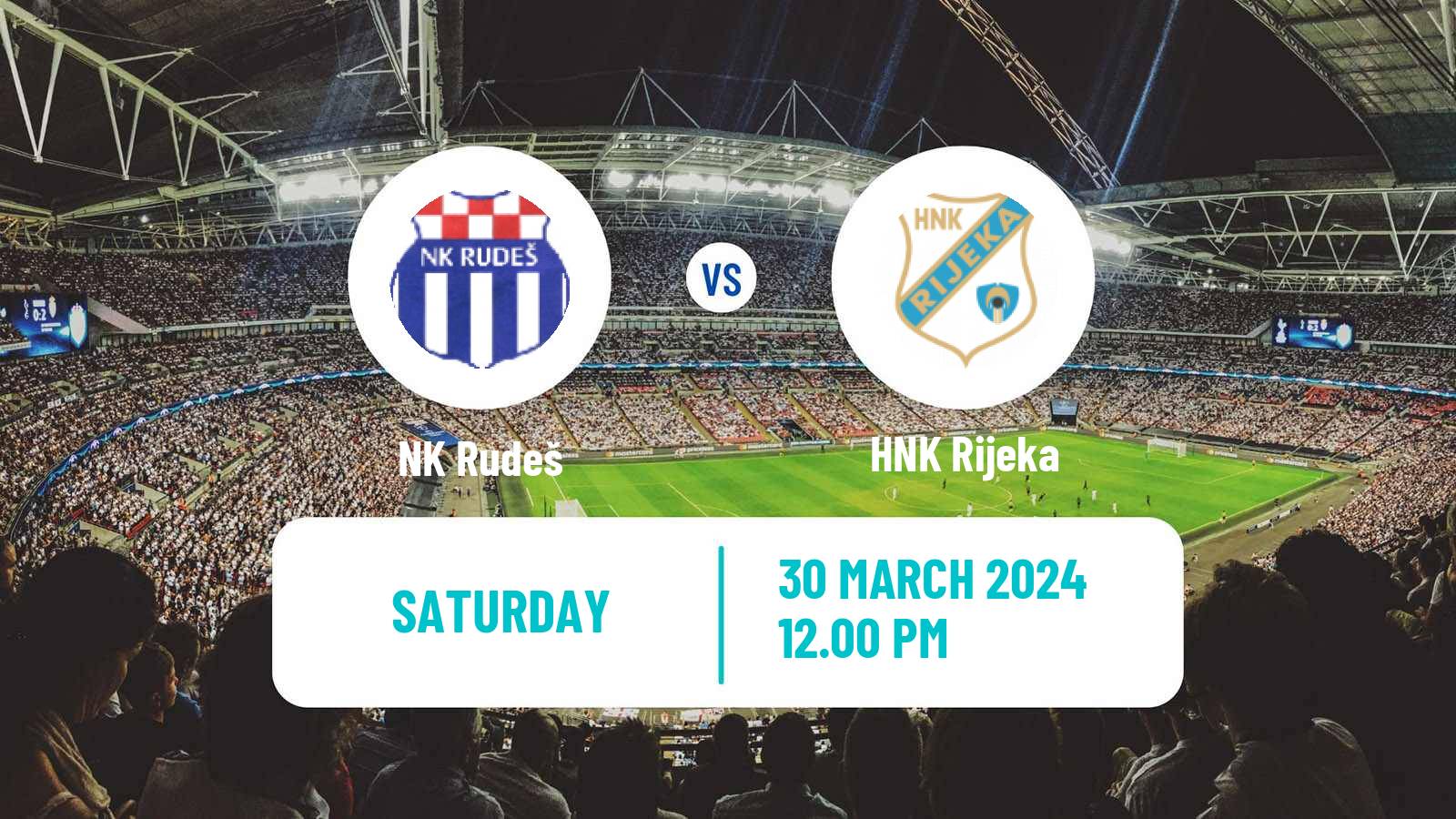 Football Croatian HNL Rudeš - Rijeka