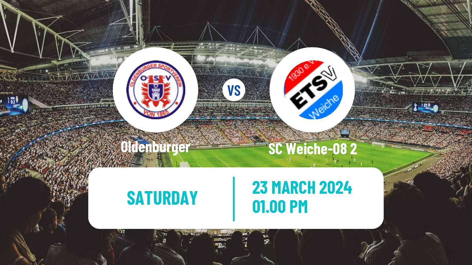 Soccer German Oberliga Schleswig-Holstein Oldenburger - SC Weiche-08 2