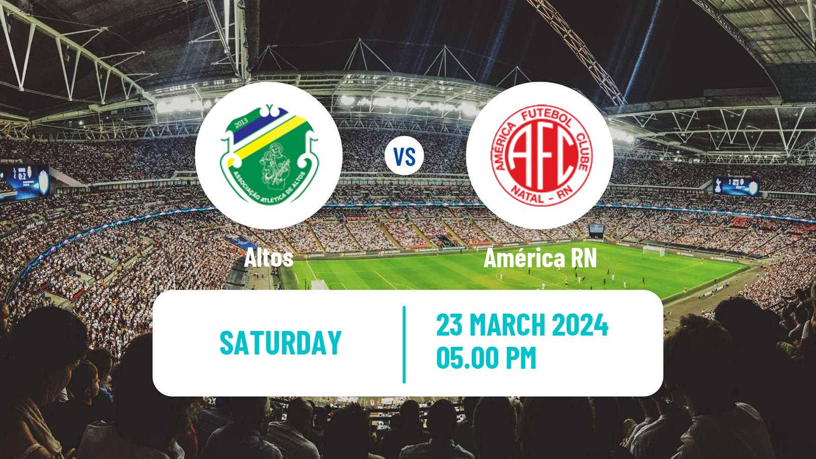 Soccer Brazilian Copa do Nordeste Altos - América RN