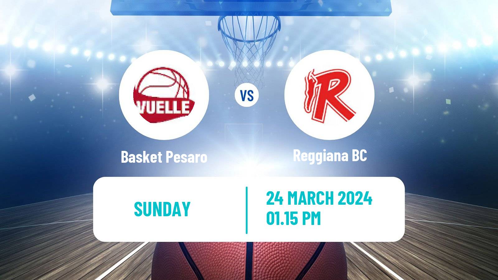 Basketball Italian Lega A Basketball Basket Pesaro - Reggiana