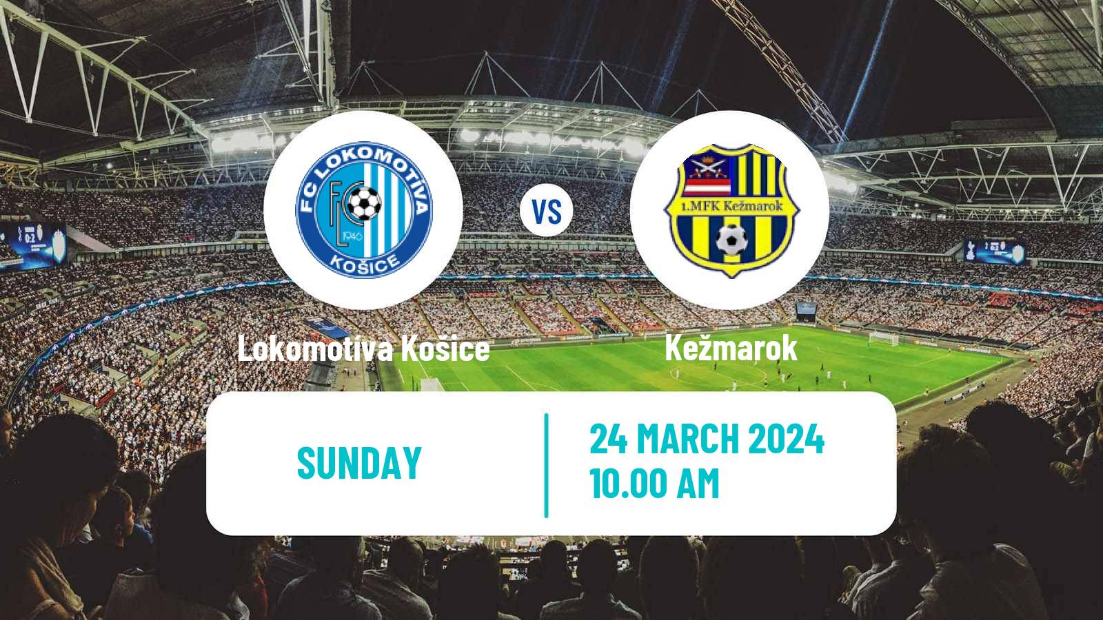 Soccer Slovak 4 Liga East Lokomotíva Košice - Kežmarok