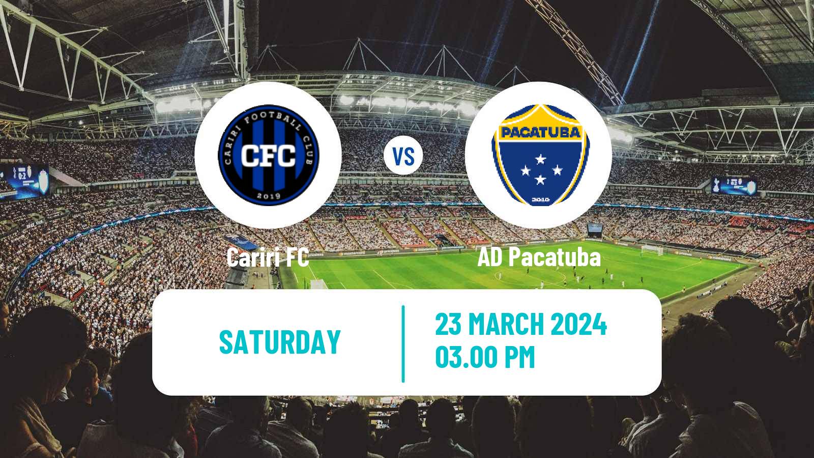 Soccer Brazilian Campeonato Cearense 2 Cariri - Pacatuba