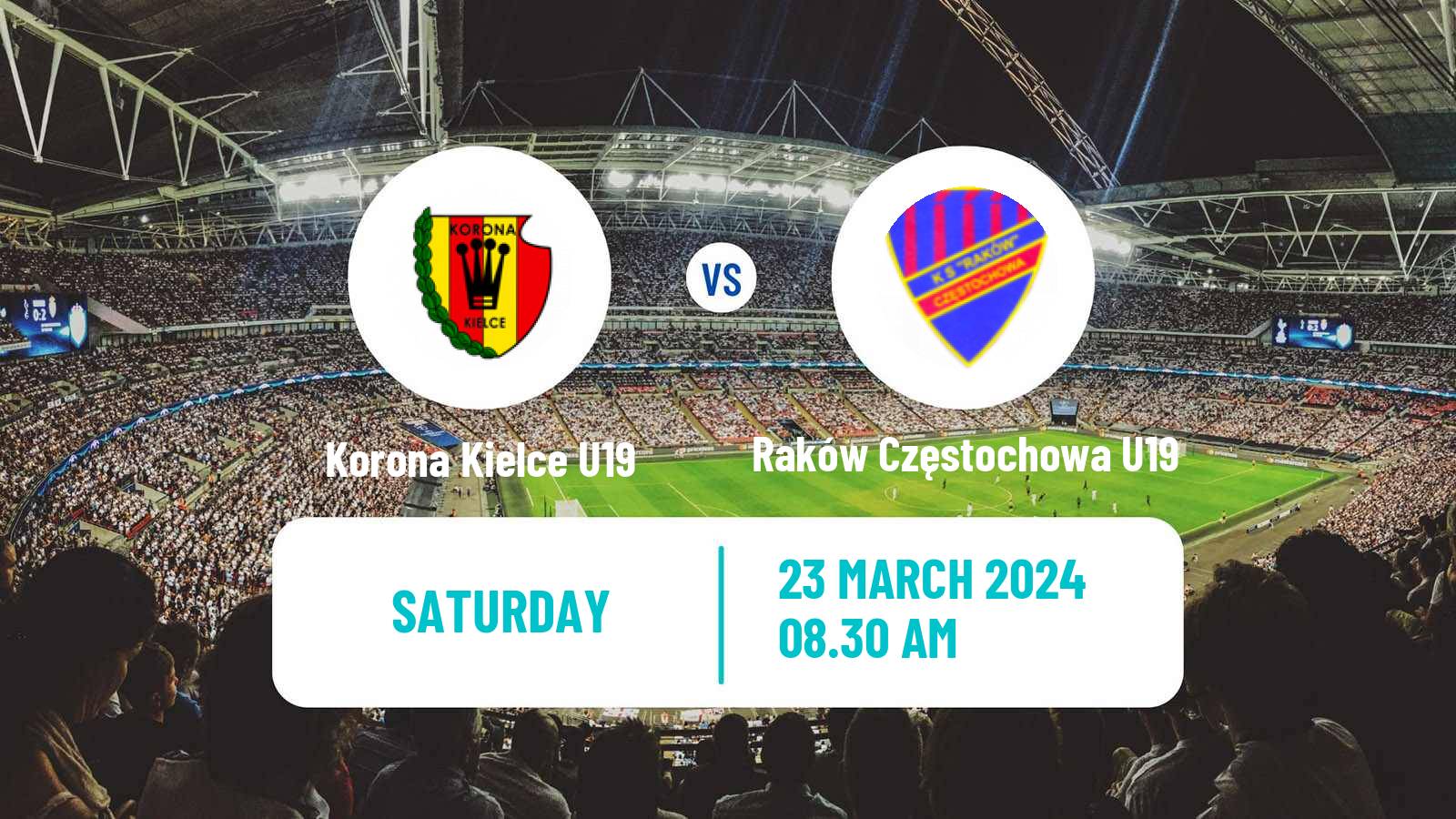 Soccer Polish Central Youth League Korona Kielce U19 - Raków Częstochowa U19