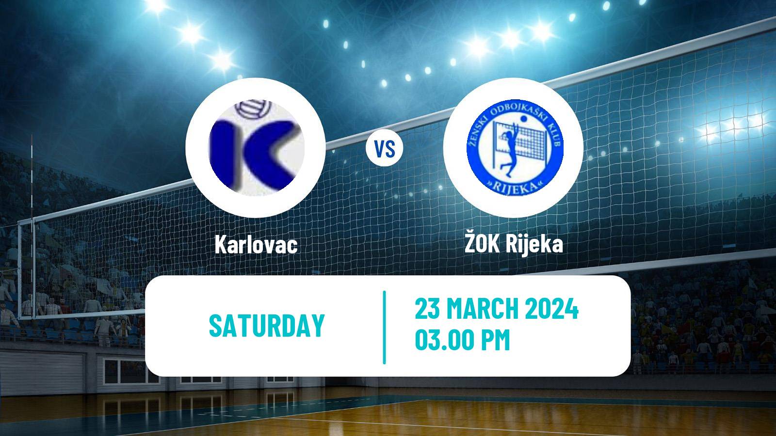 Volleyball Croatian Superliga Volleyball Women Karlovac - Rijeka