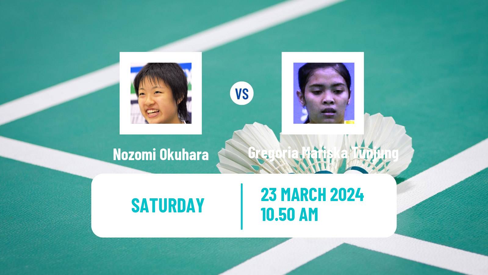Badminton BWF World Tour Swiss Open Women Nozomi Okuhara - Gregoria Mariska Tunjung