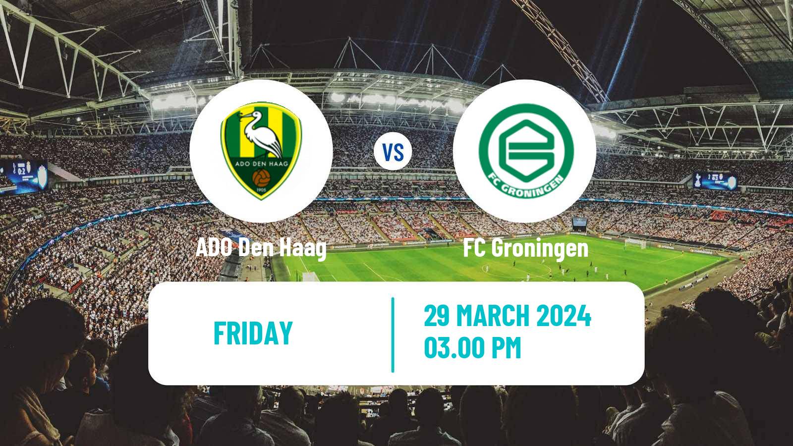 Soccer Dutch Eerste Divisie ADO Den Haag - Groningen