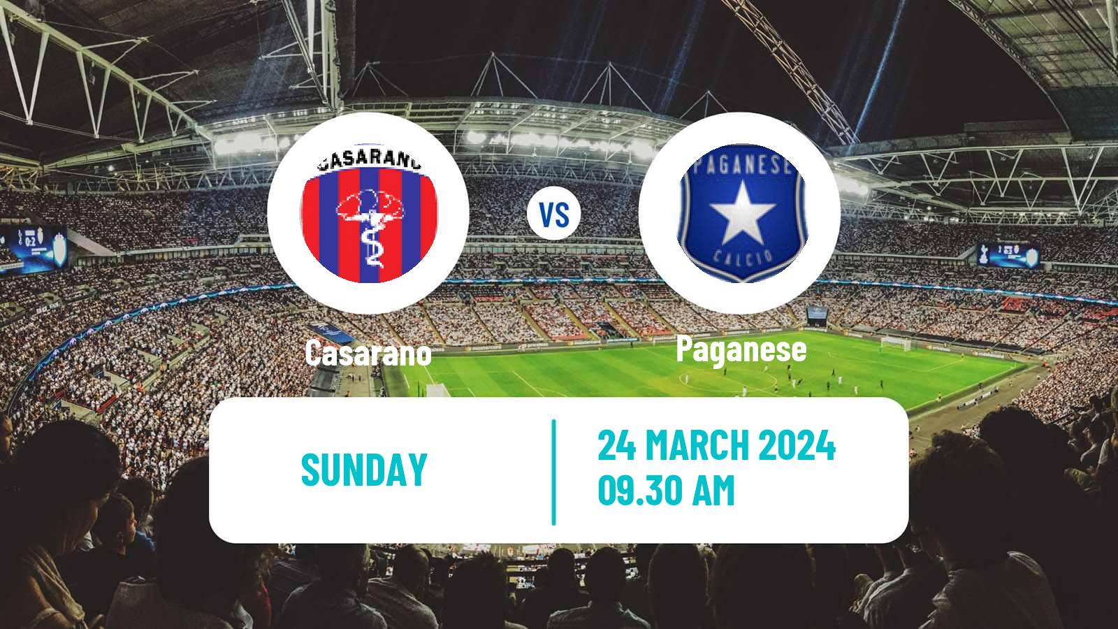 Soccer Italian Serie D - Group H Casarano - Paganese