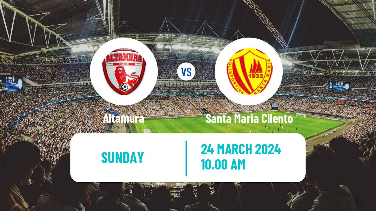 Soccer Italian Serie D - Group H Altamura - Santa Maria Cilento