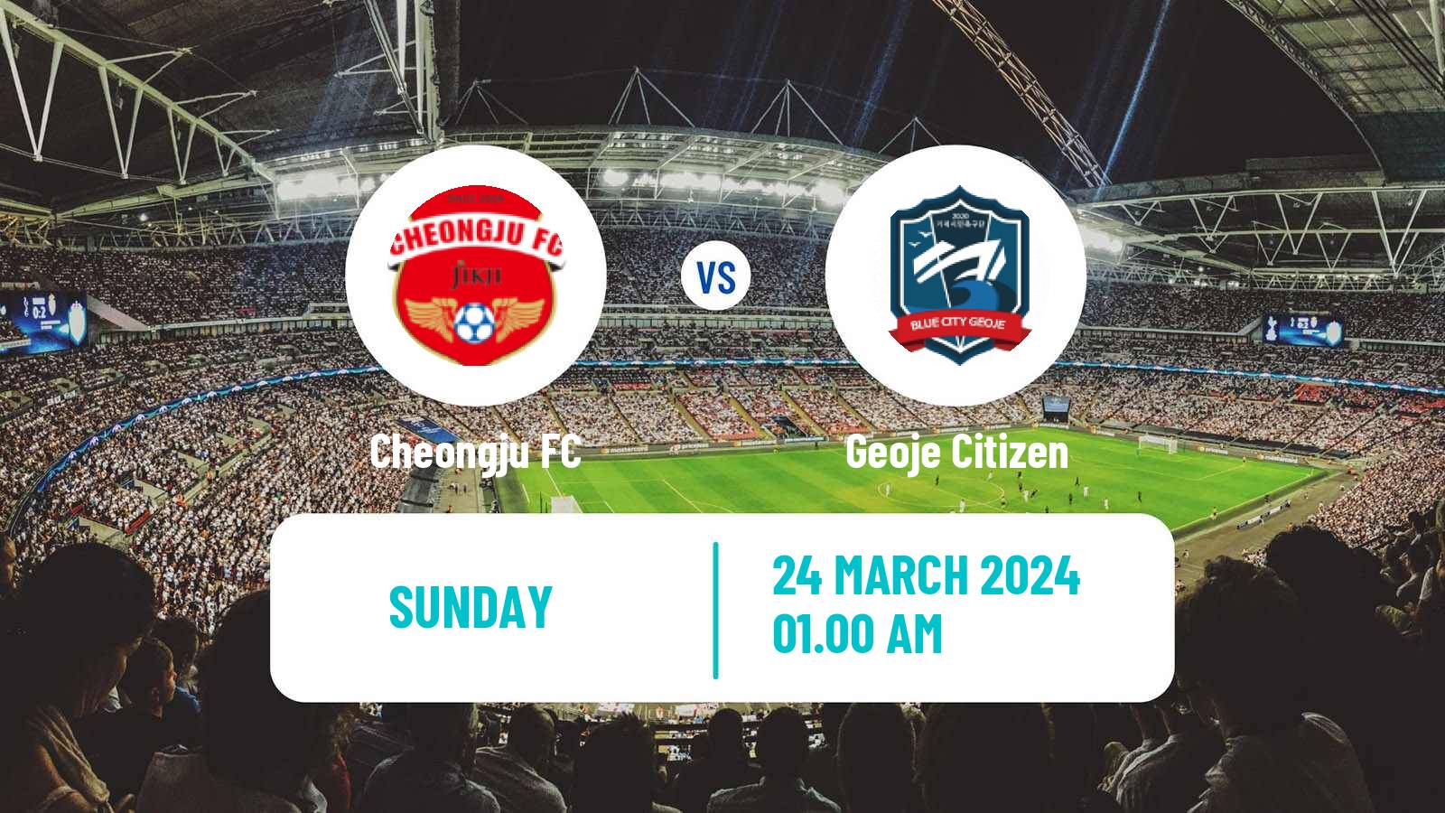 Soccer South Korean Cup Cheongju - Geoje Citizen