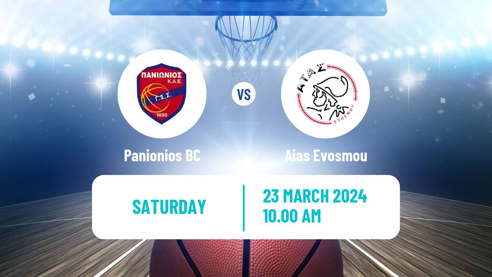 Basketball Greek Elite League Basketball Panionios - Aias Evosmou