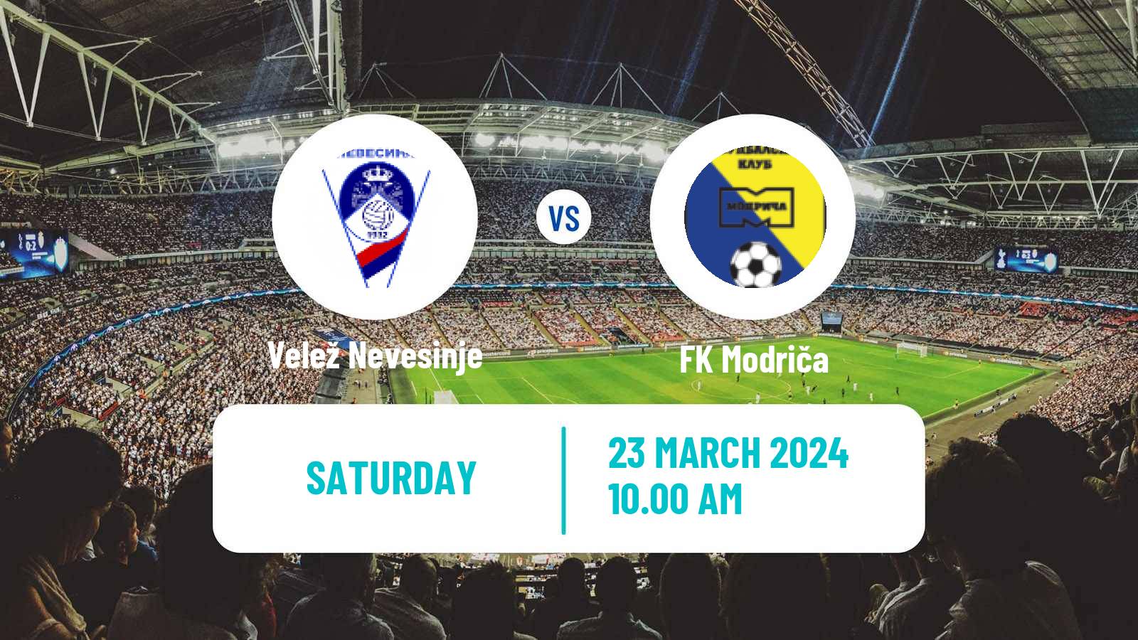 Soccer Bosnian Prva Liga RS Velež Nevesinje - Modriča