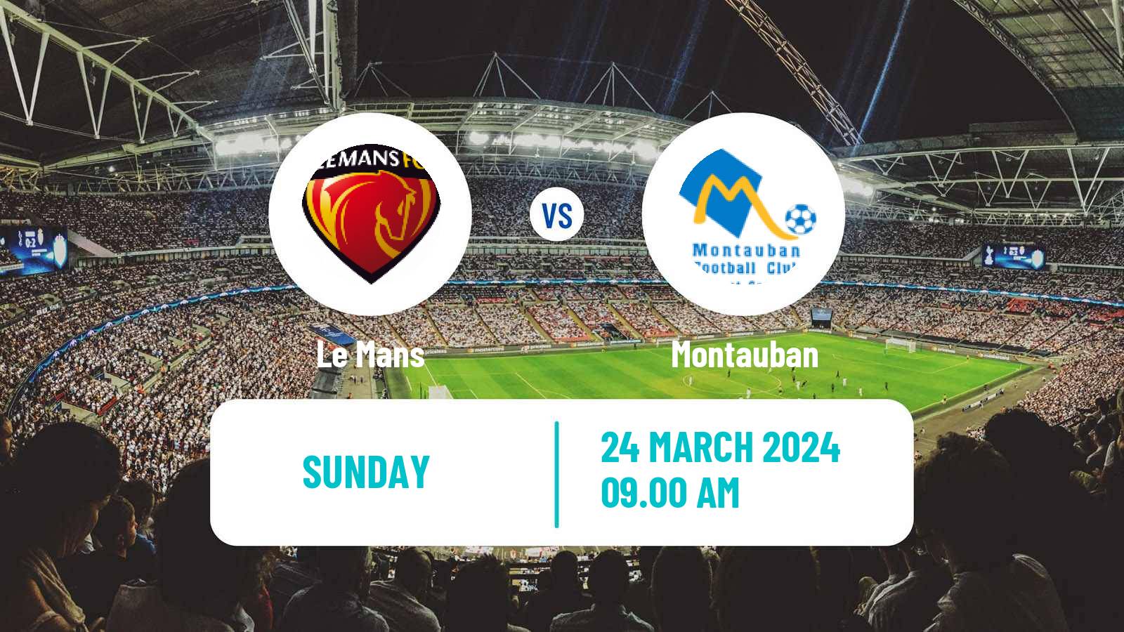 Soccer French Division 2 Women Le Mans - Montauban