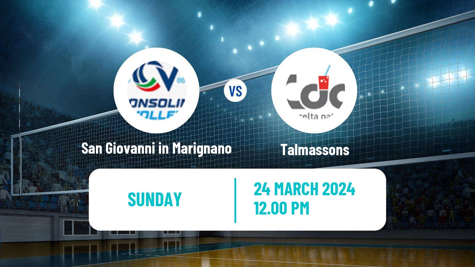 Volleyball Italian Serie A2 Volleyball Women San Giovanni in Marignano - Talmassons