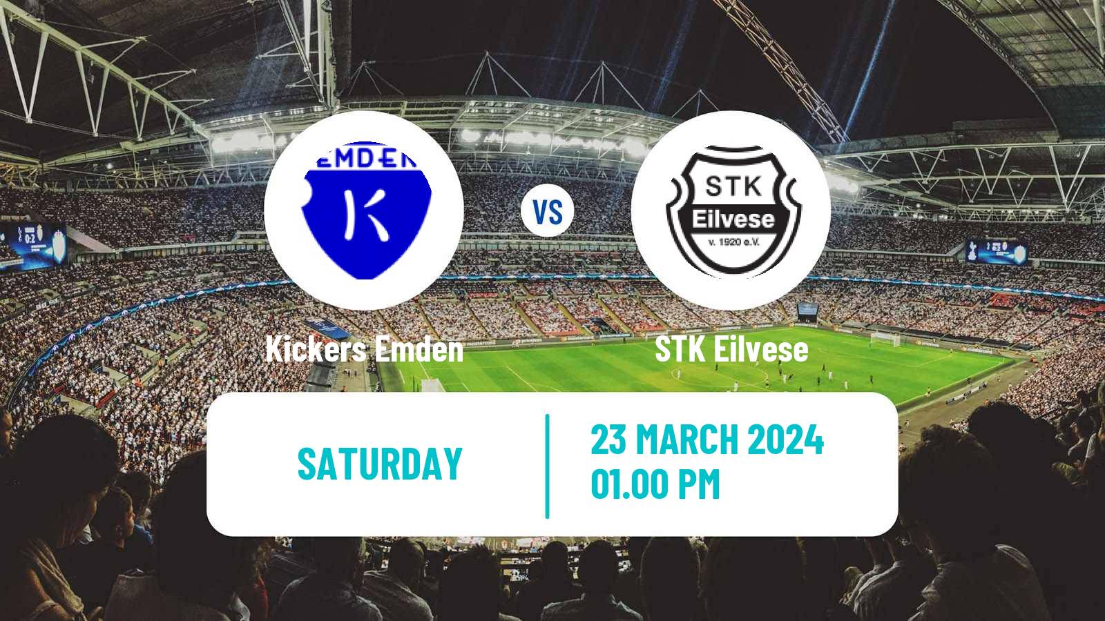 Soccer German Oberliga Niedersachsen Kickers Emden - Eilvese