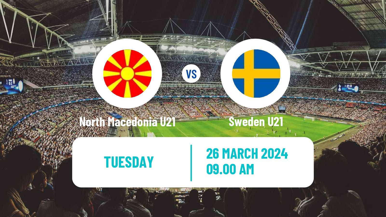 Soccer UEFA Euro U21 North Macedonia U21 - Sweden U21
