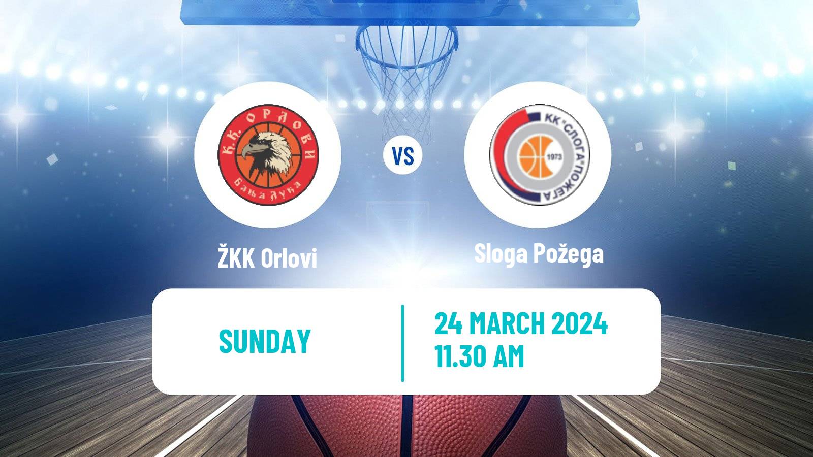 Basketball WABA League Orlovi - Sloga Požega