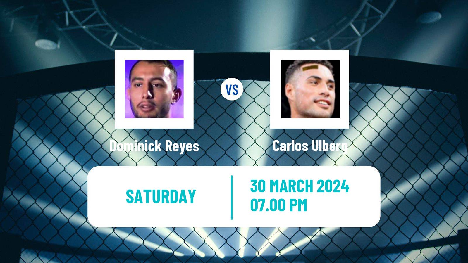 MMA Light Heavyweight UFC Men Dominick Reyes - Carlos Ulberg