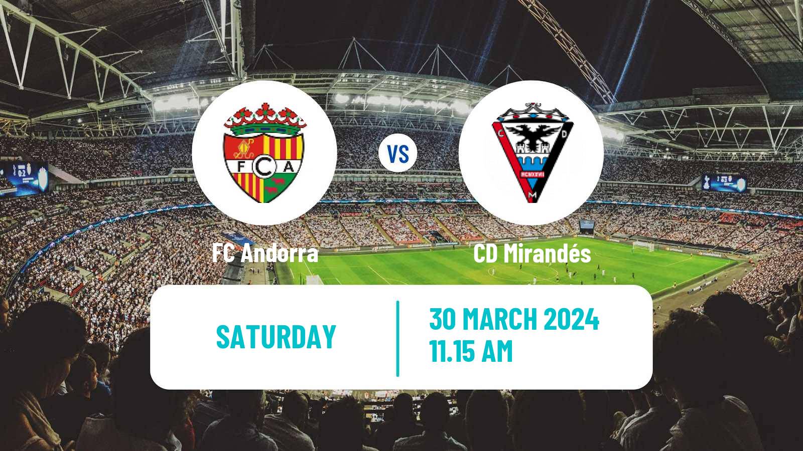 Football Spanish LaLiga2 FC Andorra - Mirandés
