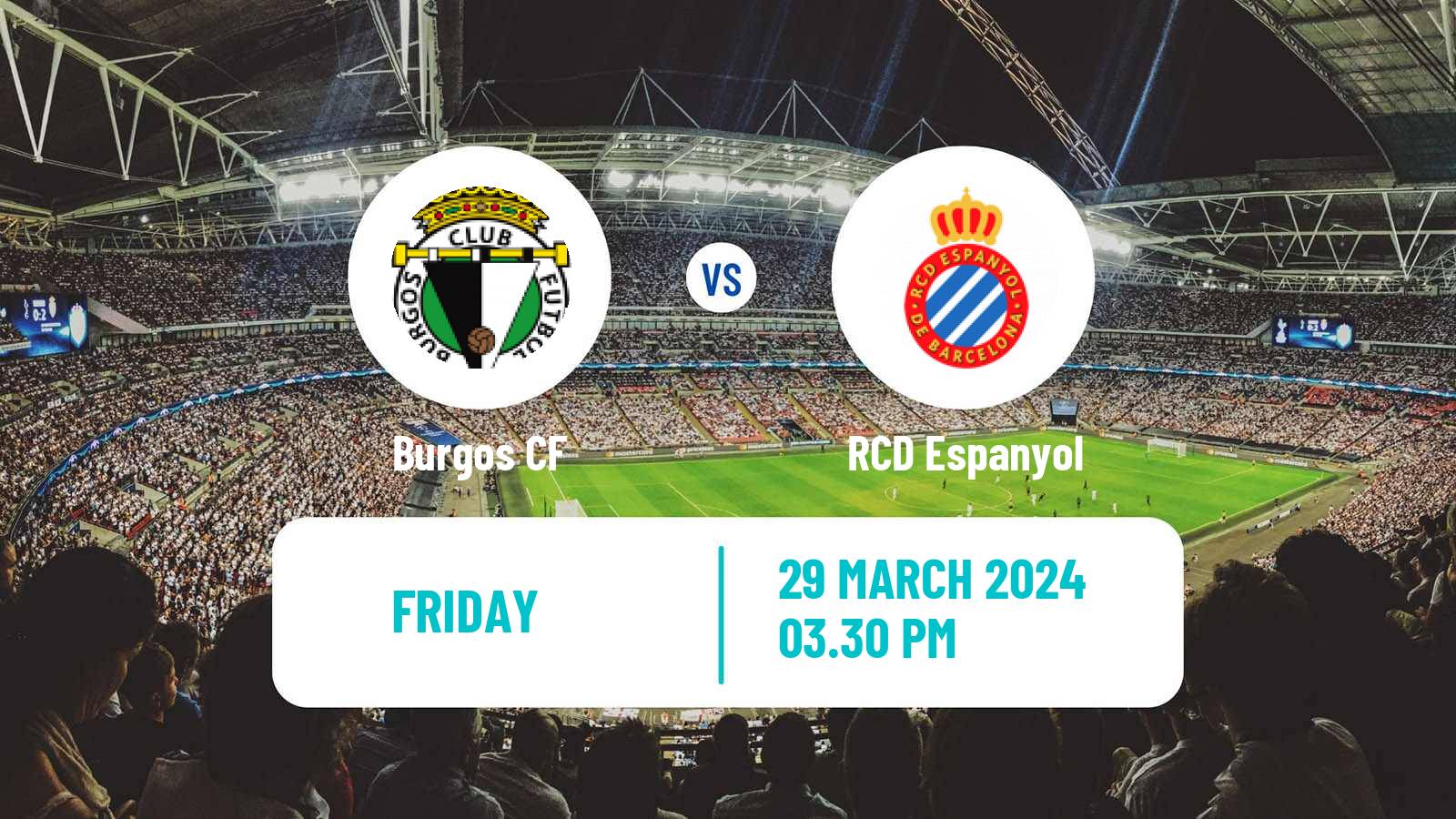 Soccer Spanish LaLiga2 Burgos - Espanyol